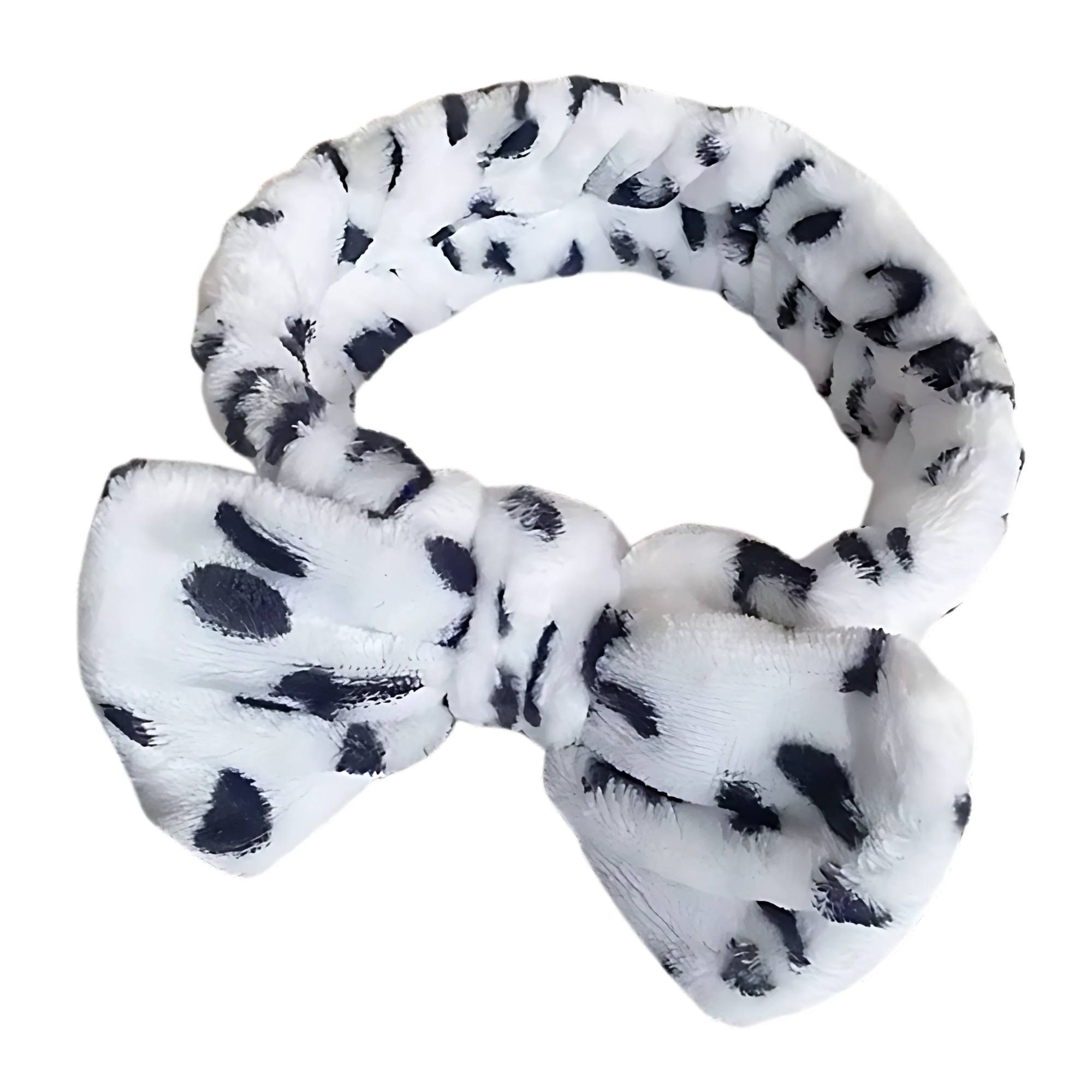 Soft Plush Bow Spa Headband